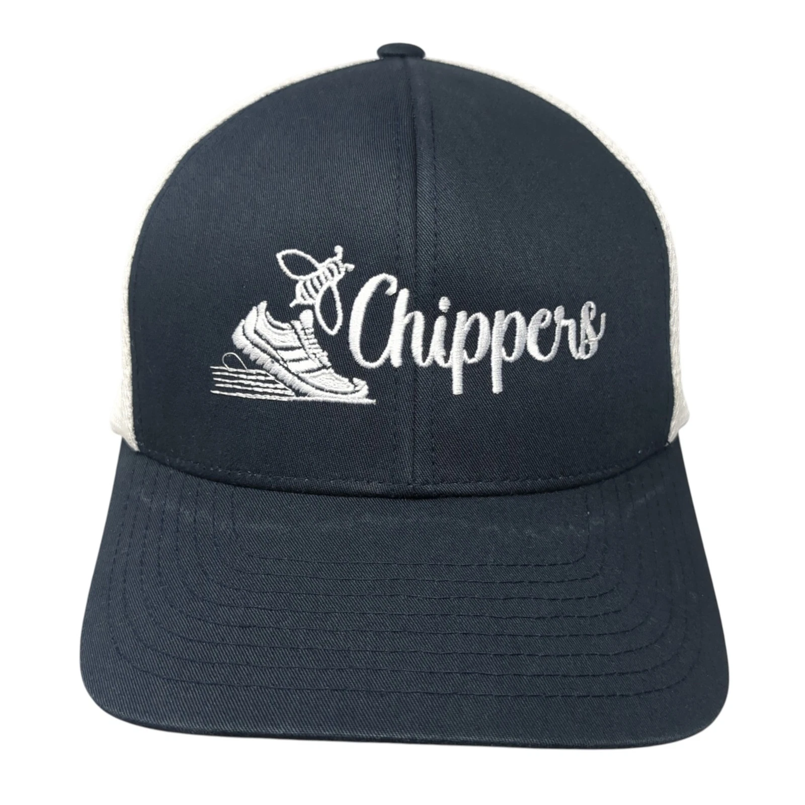 Chippers Snapback Mesh Back Trucker Hat Blue One Size Pacific Headwear