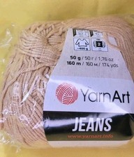 YarnArt Jeans Sport Yarn 55 Cotton 1 Skein/Ball 50 gr 174yd Color 07, Lot 455