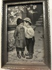 Early Silk Weaving Of A Young Boy Whispering In A Young Girls Ear. — photo 2