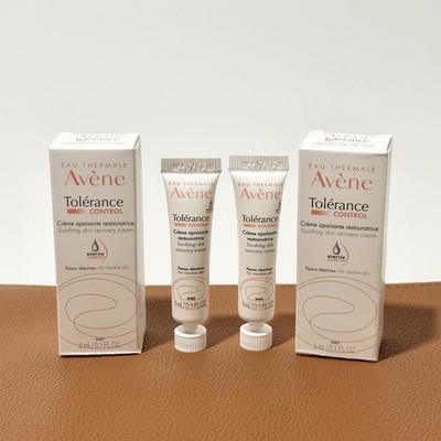 2x Avene Tolerance Control Soothing Recovery Cream 0.1oz / 5mL Sample  Exp 11/27