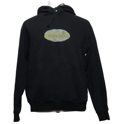 Volcom, Kapuzenpullover, Größe: M, Schwarz, Baumwolle/Polyester, Print #ees