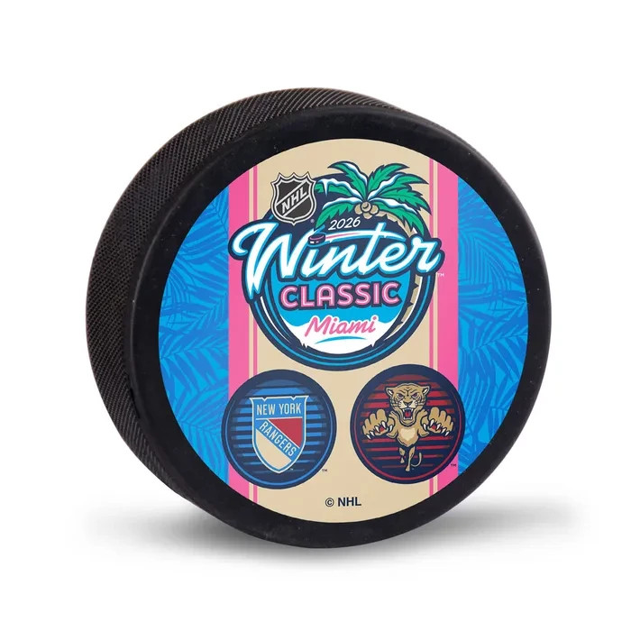 2026 NHL Winter Classic Dueling Logo Puck New York Rangers Florida