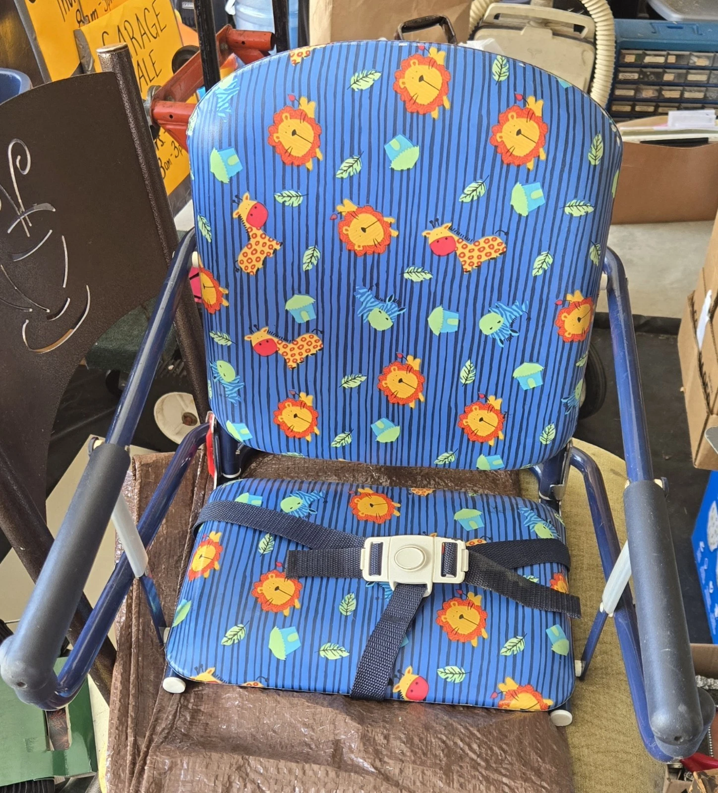 Vintage Graco Tot Loc Booster Seat Portable Hook On Table High Chair w Straps