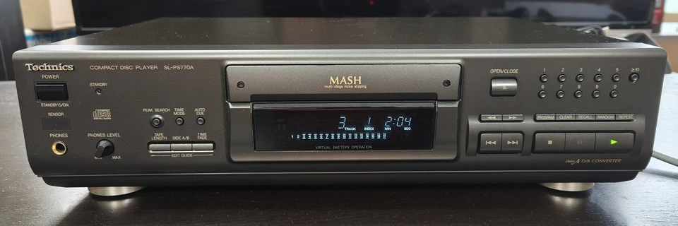 Technics SL PS 770A Lettore CD Classe A con Telecomando Originale Technics Hi-Fi - Immagine 2 di 4