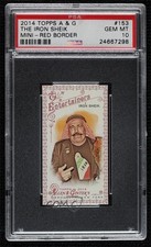 2014 Allen & Ginter's Mini Red Bordered 27/33 The Iron Sheik PSA 10 GEM MT 2k3