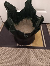 Image of Hand Made,Hand Painted Cement Flower Pots. Can Be Made To Order In  Any Colour.