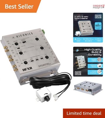 Car Audio Crossover 2-Way 3-Way Active Electronic Bass Remote Control