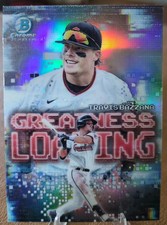 Travis Bazzana Greatness Loading Refractor 2025 Bowman Chrome Guardians