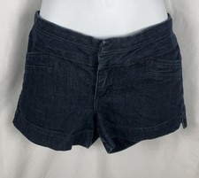Boom Boom Jeans Shorts Women's Juniors 9 Blue Dark Wash Stretch Shortie