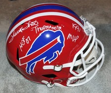 THURMAN THOMAS "MVP Thurmanator HOF " Signed Buffalo Bills FS Helmet BECKETT COA