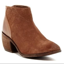Charles by Charles David Yasmin Cognac Suede Booties, Women Size 5.5, $140  NEW