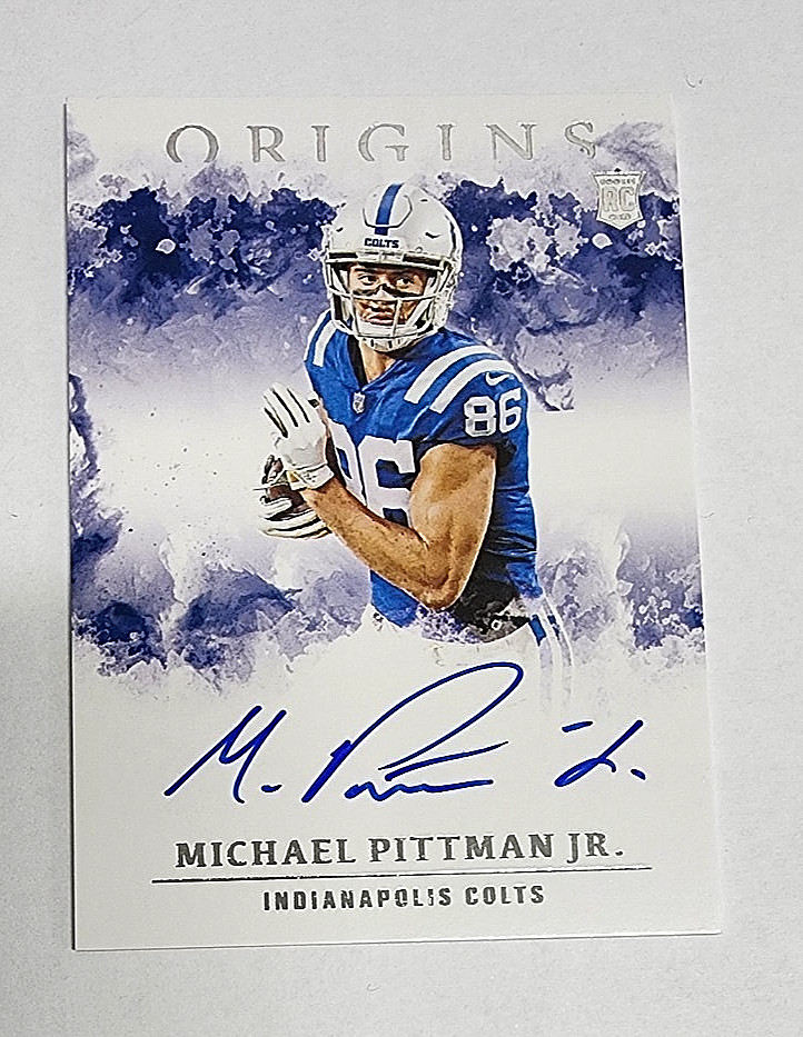 MICHAEL PITTMAN JR 2020 Panini Origins Rookie RC Auto Signature