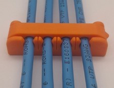 Ethernet Cable Comb 4 Slot Network Cable Organizer 25 Pack Wire Management