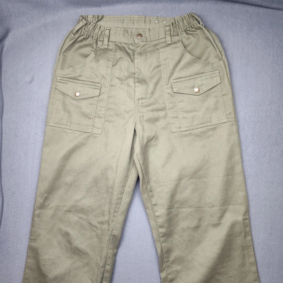 Pantalones Vintage Boy Scouts Of America Para Hombre 30x31 Verde Bolsillo Uniforme Exterior Foto 2 de 4