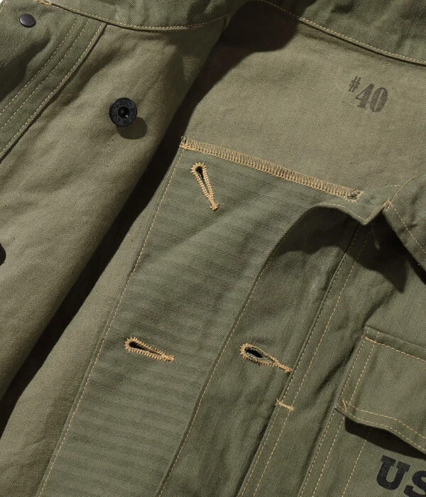 X BUZZ RICKSON'S BR15123 U.S.M.C. M-1944 HERRINGBONE UTILITY
