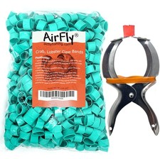 AirFly Silicone Lobster Crab Claw Bands, FDA Safe, Reusable, 600 PCS