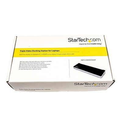 NEW StarTech Triple Video Docking Station USB 3.0 4K 2xDP 1xHDMI USB3DOCKH2DP