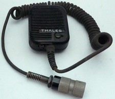 Thales PTT Radio Speaker Microphone Mic 23386 - 1600469-4 - 6-Pin