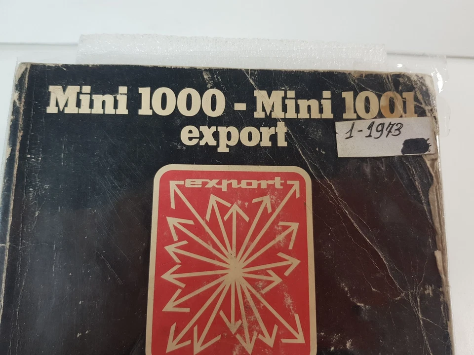 Manuale uso e manutenzione Innocenti Mini 1000 Mini 1001 Export originale ed. 73 - Immagine 2 di 4