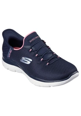 Skechers Damen Slip-ins Summits Diamond Dream Sneaker 150123 NVPK Blau Pink
