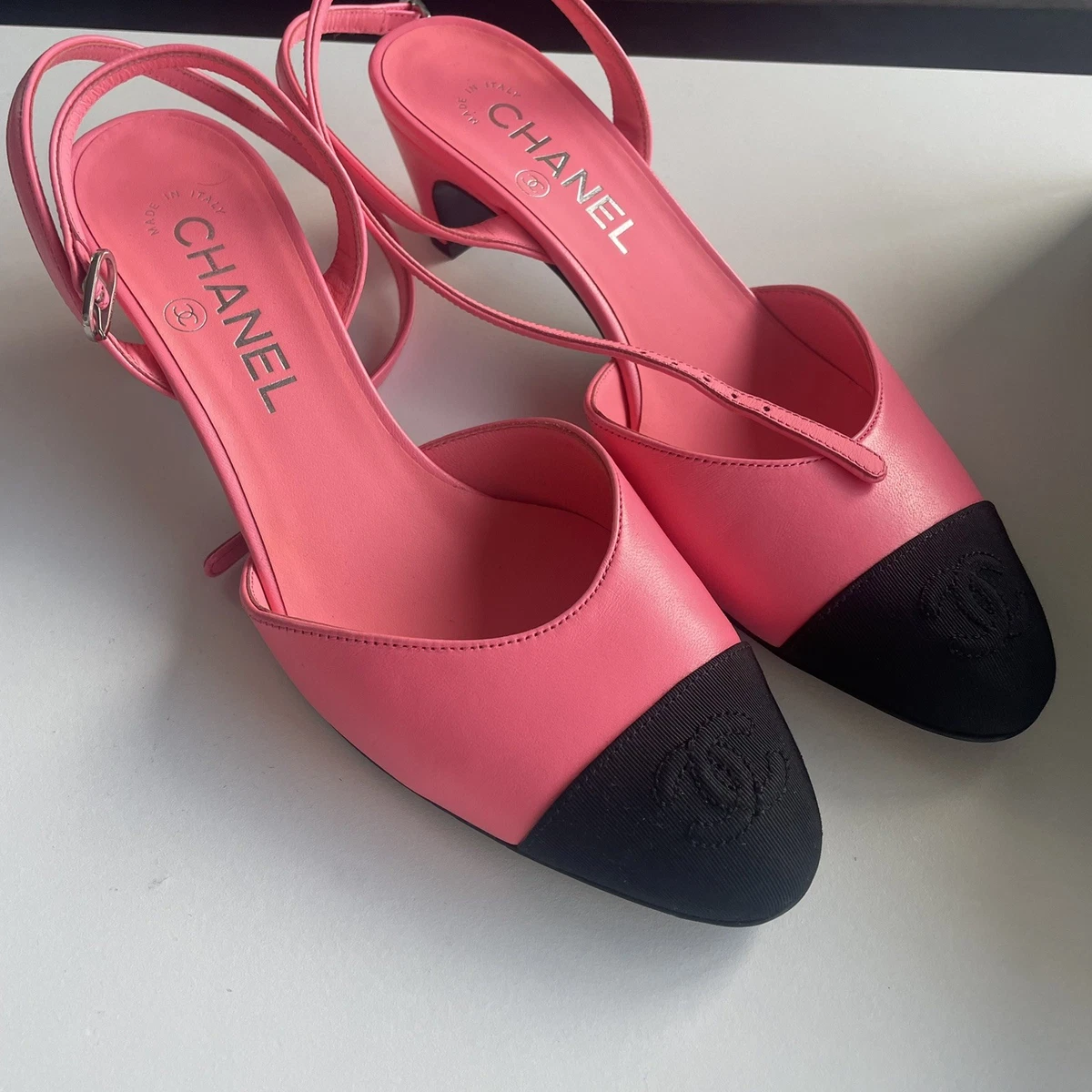CHANEL Slingbacks Med 1 to 2 3/4 Inch Women's Heels for sale | eBay