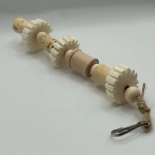Mouse Chew Toy: Natural Sola Wood, Cork & Jute
