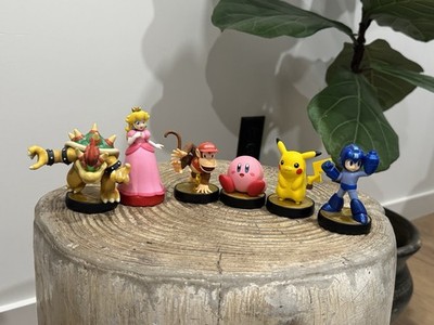 Amiibo Super Smash Bros Lot Nintendo Pikachu Mega Man Bowzer Kirby Peach Diddy 6