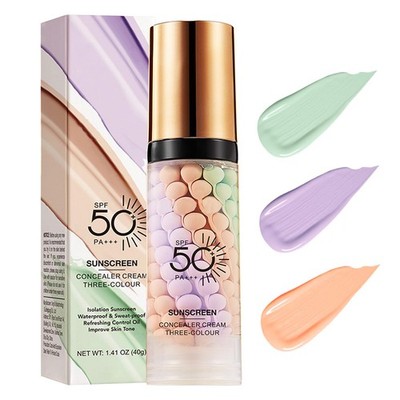 3 In 1Primer for Face Before 1 Ounce (Pack of 1), Purple Pink Green