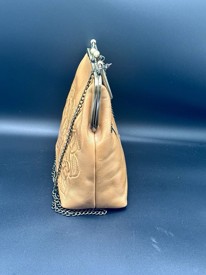 Bandolera Patricia Nash Ashford Floral, Rosa Tooled, Cuero Repujado-*LEER POR FAVOR Foto 3 de 4