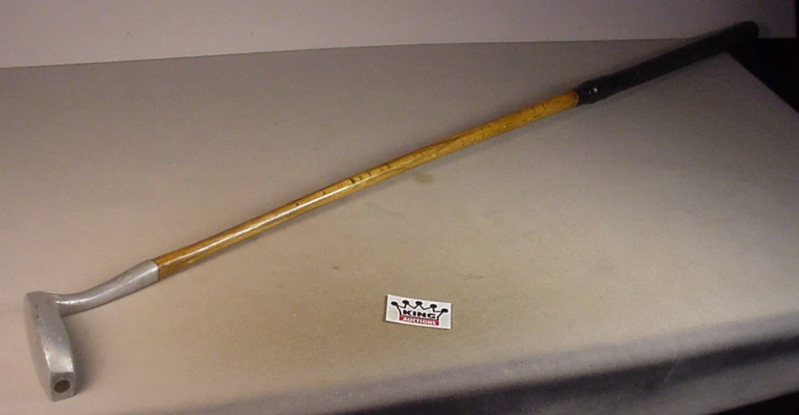 Putter Vintage Otey Crisman 18 HB - Manche En Hickory, Longueur 35 Pouces, Droitier, Poignée Cuir Artisanale