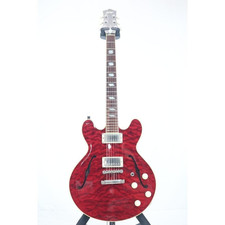 Acoustic Electric Guitar Collings I-35 Deluxe Wine Red Quilted Top