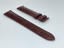 AUTHENTIC TISSOT NEW 18MM BROWN GENUINE CROCOGRAIN LEATHER STRAP BAND BRACELET