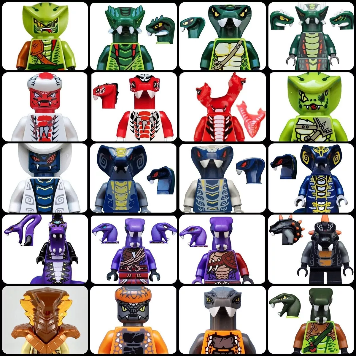 Lego Ninjago Snakes Minifigures Athentic Serpentine Blind Bag Mystery Random