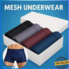 NEW 4pcs Boxhero Bamboo Fiber Boxer Briefs Microfiber Boxers Compression Stretch