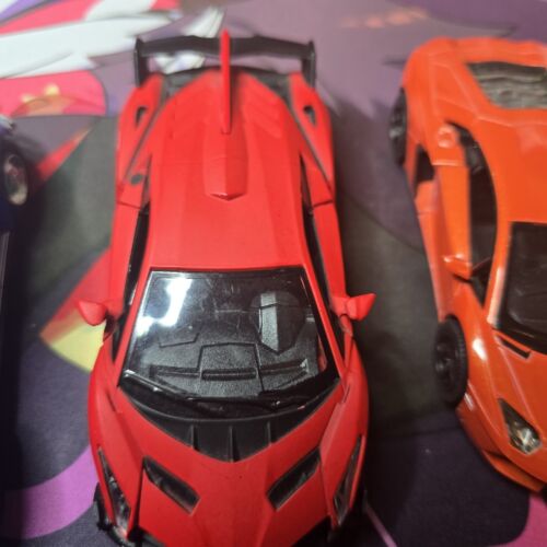 Die Cast Lot Of 3 1967 Volkswagen Beetle - Lamborghini Veneno And Aventador - Picture 3 of 15