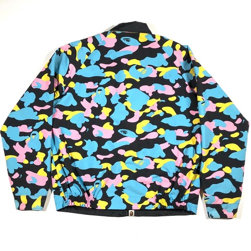 Vintage Bape Cotton Candy Camo Reversible Coach Jacket Size Medium M B32 - Picture 5 of 8
