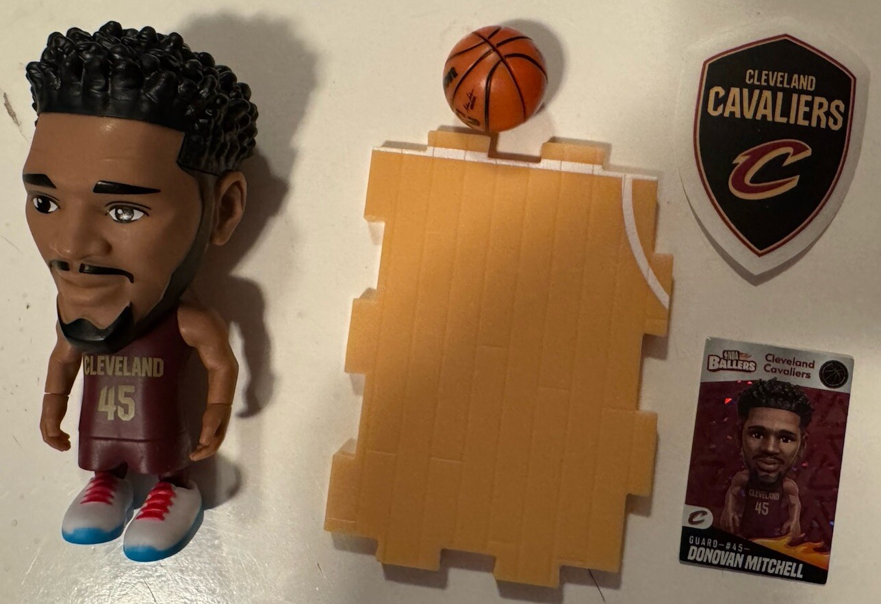 Zuru 5 Surprise NBA Ballers Donovan Mitchell Cleveland Red 2024 Mini Figure