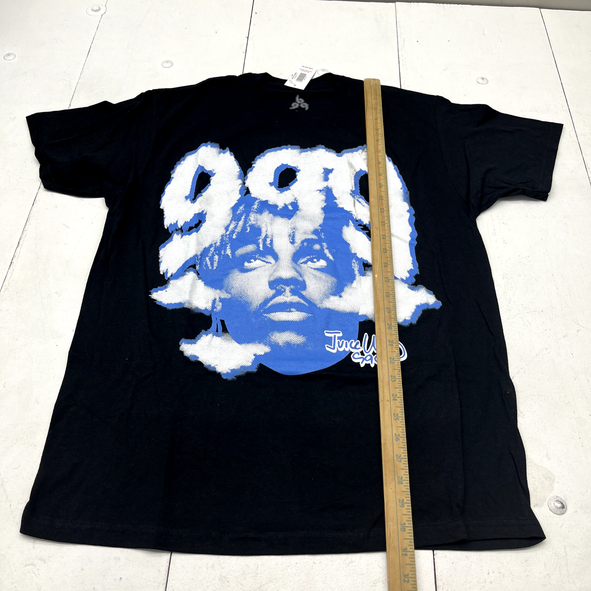 Juice Wrld Black & Blue Graphic Short Sleeve Tee Adult Size