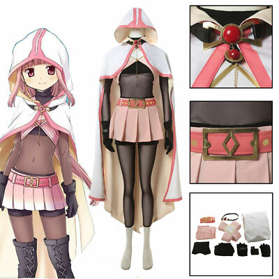 Puella Magi Madoka Magica Tamaki Iroha Cosplay Costume Cape Outfit Suit Dress#