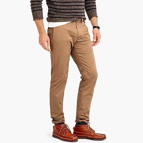J Crew Mens Beige 484 Slim-fit in 