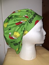 Merry Grinchmas Green Medical Surgical Bouffant Scrub Hat SIZE Medium
