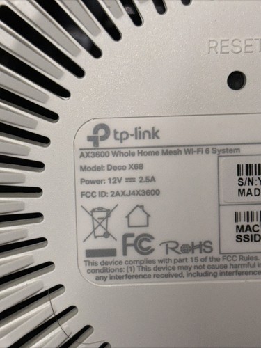 Sistema Tp-Link Deco Tri Band Mesh AX3600 Wifi 6 (Deco X68) - Paquete de 2 routers - Imagen 2 de 2