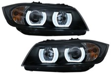 Fari 3D LED U allo xeno per BMW E90 berlina E91 Touring 03.05-08.08 LHD Sch-most