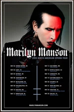 MARILYN MANSON One Assassination Under God Spring Tour 2025 Ltd Ed RARE Poster!