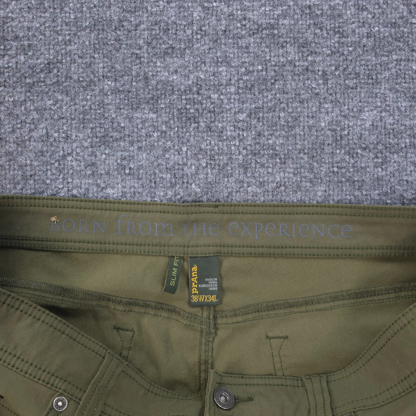 prana slim brion stretch performance hike camp outdoors pants