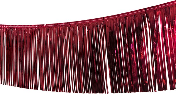 Fransengirlande Rot 10M Karneval Fasching Silvester Hochzeit Party Dekoration-image