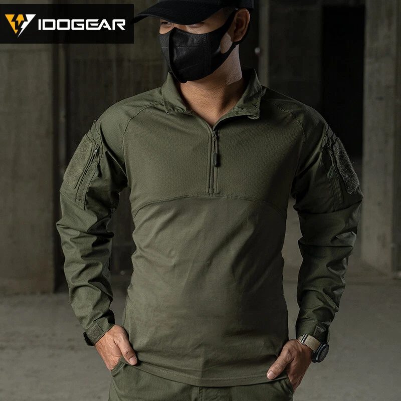 IDOGEAR BSR Tactical Shirt Combat Military w/ Elbow Pads Paintball Cargo Hunting - Image 3 of 4