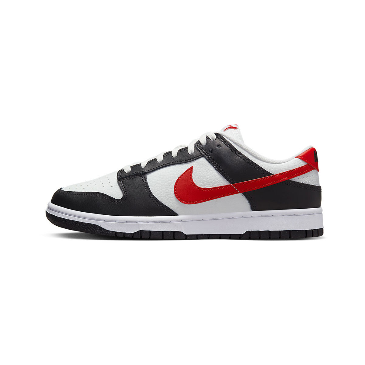 NIKE Dunk Low レッド/ホワイト/ブラック 8 Nike Dunk Low Retro Red Swoosh Panda Black White Shoes Men's Sizes