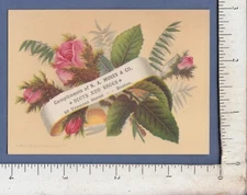 B254 N. A. Moses shoes 43 Tremont Boston trade card Louis Prang printer L. Prang