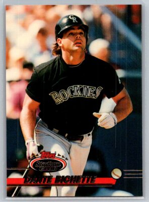 💎1993 Stadium Club Baseball #616 Dante Bichette Colorado